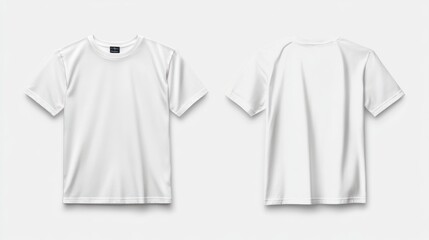 Fototapeta premium White T-Shirt Mockup Front and Back View