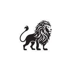 lion silhouette lion vector image lion black and white illustration lion sticker lion badge lion patch lion vectorize image of lion illustration of lion