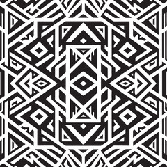 Vector seamless pattern. Modern stylish texture with monochrome trellis. Repeating geometric triangular grid. Simple graphic design. Trendy hipster sacred geometry.	