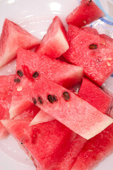 Fresh Watermelon Slices - Juicy Summer Fruit with Seeds
