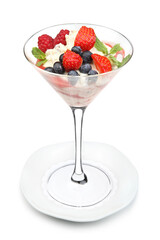 Berry Parfait in Martini Glass