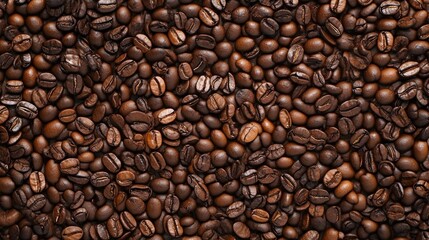 A close up of coffee beans with a lot of detail