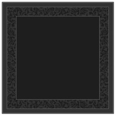 Floral ornamented frame; old style ornate decoration