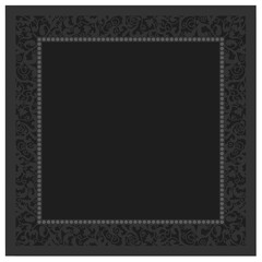 Floral ornamented frame; old style ornate decoration