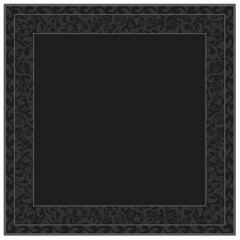 Floral ornamented frame; old style ornate decoration