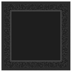 Floral ornamented frame; old style ornate decoration