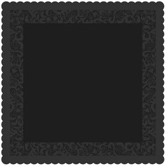 Floral ornamented frame; old style ornate decoration