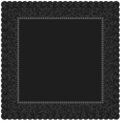 Floral ornamented frame; old style ornate decoration