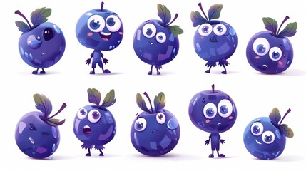 Obraz premium Cartoon character over white background