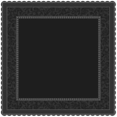 Floral ornamented frame; old style ornate decoration