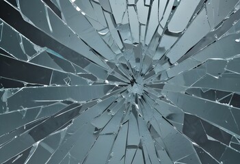Shattered Glass Broken Impact Point Sharp Edges Thief Window Bullet Hole Background
