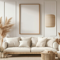 lounge pillow picture identity mockup portfolio couch living sofa canvas comfortable furniture 3d brand contemporary poster apartment floor photo room graphic chair image frame interior