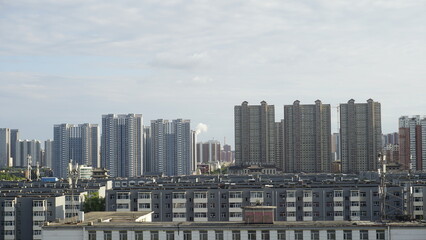 Obraz premium Datong Skyline landscape in China with chinese buildings