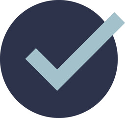 A blue checkmark symbolizing approval, correctness, or completion. © VectorMine