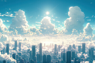 City Skyline Clouds.