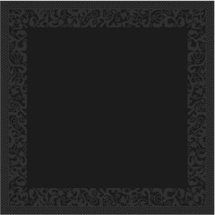 Floral ornamented frame; old style ornate decoration