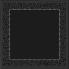 Floral ornamented frame; old style ornate decoration