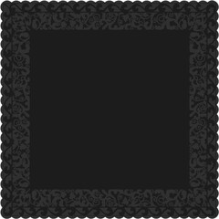 Floral ornamented frame; old style ornate decoration