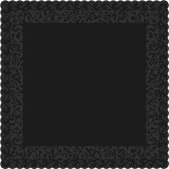 Floral ornamented frame; old style ornate decoration