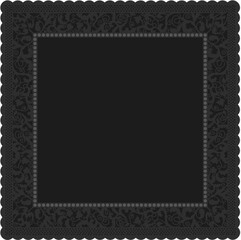 Floral ornamented frame; old style ornate decoration