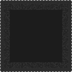 Floral ornamented frame; old style ornate decoration