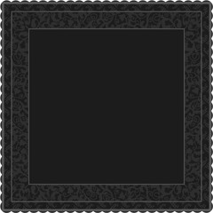 Floral ornamented frame; old style ornate decoration