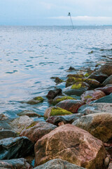 stones washed by the sea