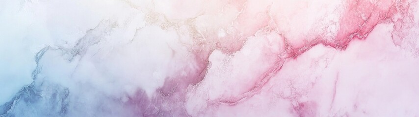 Fototapeta premium Polished Marble Elegance, a sleek and reflective marble surface set against a soft pastel backdrop, ideal for showcasing text or branding in a sophisticated manner