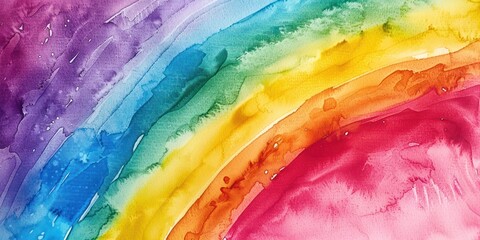 colorful rainbow watercolor gradient paint background