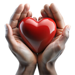 Obraz premium Hands holding heart icon