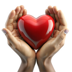 Obraz premium Hands holding heart icon