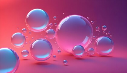 Transparent Soap Bubbles Water Background Graphic Design