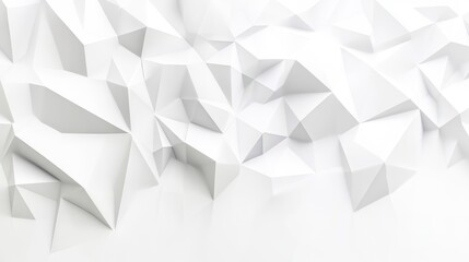 A stunning abstract background featuring a composition of interlocking white geometric shapes and sharp angles.