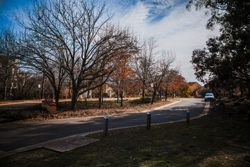 Obraz premium The photo was taken on a street scene in the capital city of Australia