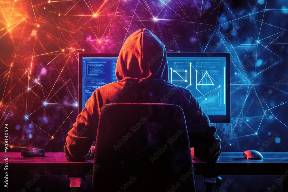 Poster hacker in the network