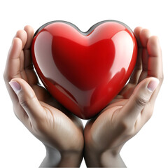 Obraz premium Hands holding heart icon
