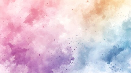Serene Watercolor Wash in Pastel Tones for Delicate Backgrounds