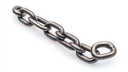 Obraz premium A Close-Up of a Metal Chain Link