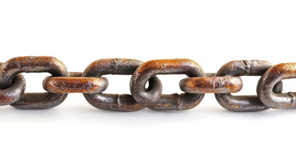Obraz premium Close-up of a Rusty Metal Chain