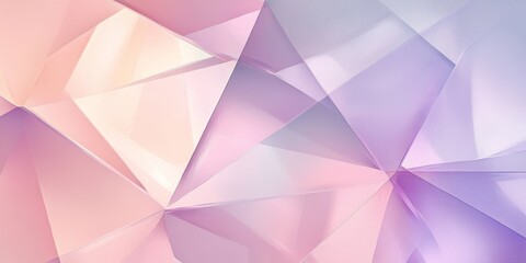 Obraz premium Geometric abstract acrylic art with structured design in pastel pinks and purples