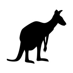 kangaroo animal shape icon
