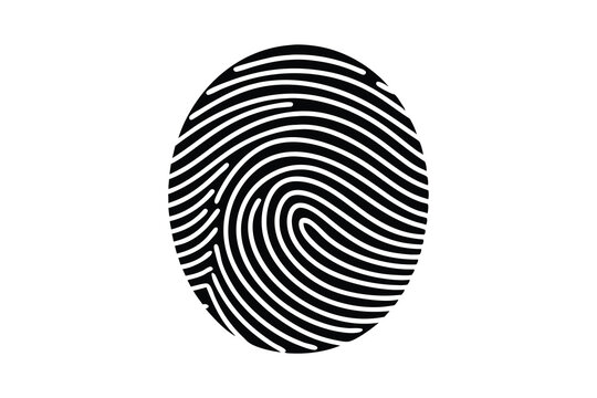 recommend clip art: A fingerprint, with a white background