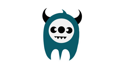 strange devil monster illustration