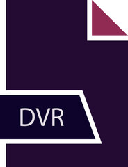 DVR File format icon shape