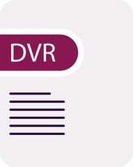 DVR File icon deep and minimal