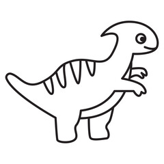 dinosaurs doodle icon transparent background