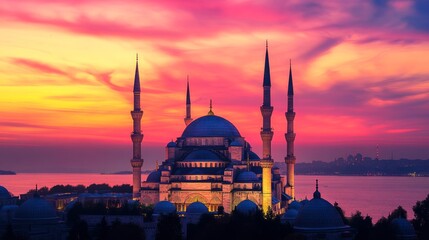 The Blue Mosque or Sultan Ahmet Mosque of Istanbul