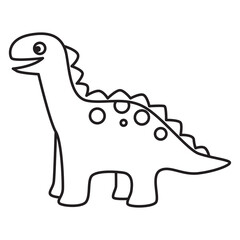 dinosaurs doodle icon transparent background
