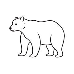 Versatile Bear Silhouette Vector Art for Any Project.