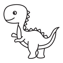 dinosaurs doodle icon transparent background